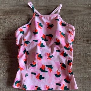Albion tankini top. Brushstroke print